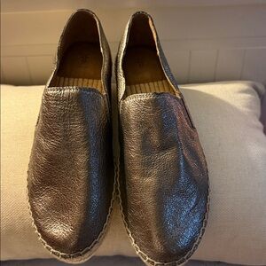 Frye Metallic Slip-On Espadrilles Loafers Flats